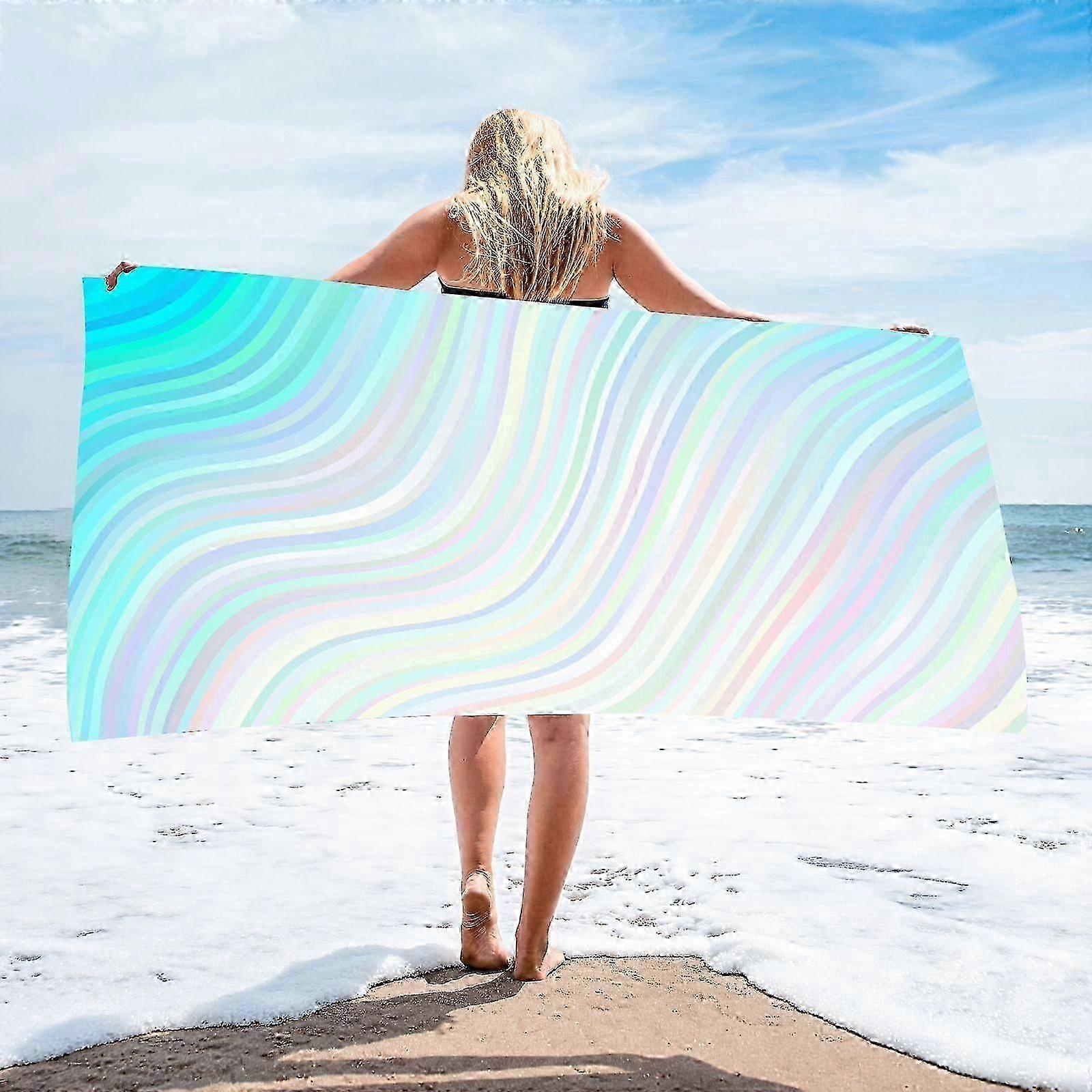Mikrofaser-reisehandtuch Für Damen – Weich, Schnelltrocknend, Saugfähig Für Strand, Schwimmen, Urlaub Und Outdoor-aktivitäten