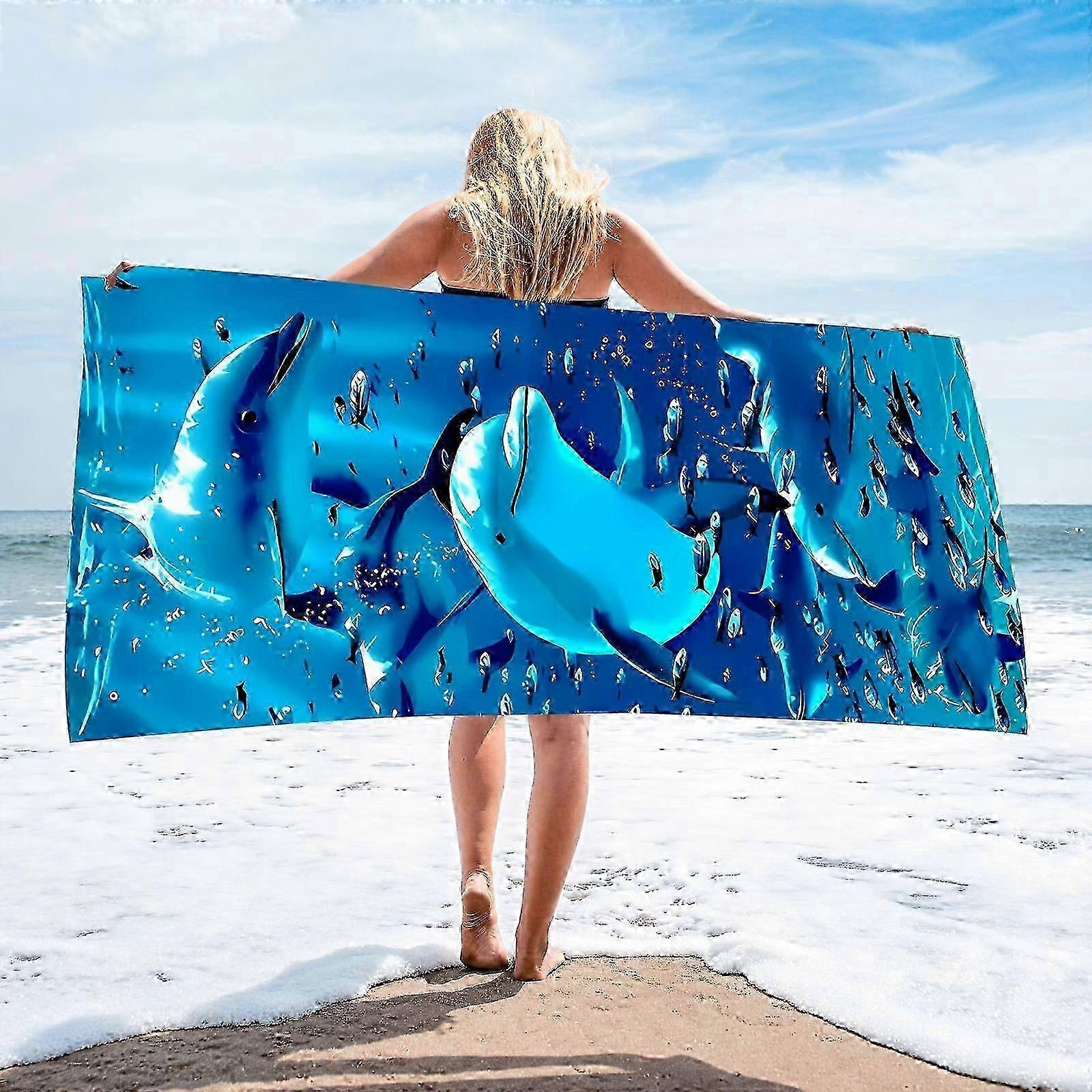 Mikrofaser-reisehandtuch Für Damen – Weiches, Schnelltrocknendes Und Saugfähiges Material, Ideal Für Strand, Schwimmen, Urlaub Und Outdoor-aktivitäten