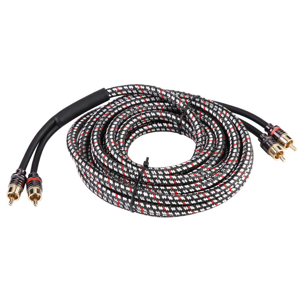 4,8 M Langes Rca-audiokabel Für Auto, Subwoofer-verstärker-adapter, Heimstereo-signal