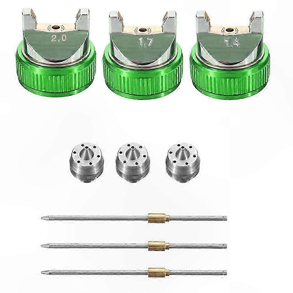 Schwerkraft-hvlp-airbrush-set, 1,4/1,7/2,0-mm-düsen, Für Lackier- Und Beschichtungsanwendungen