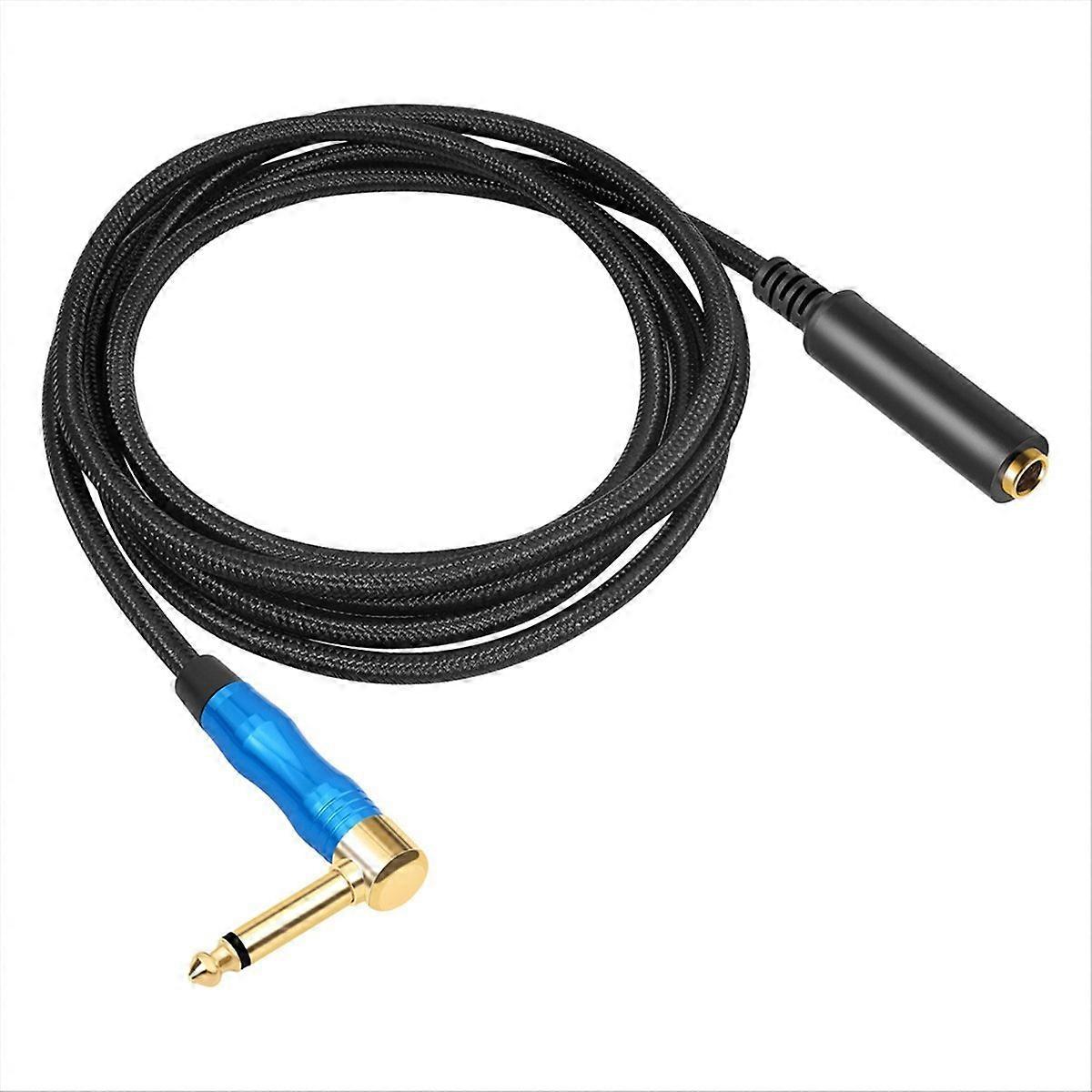 Verlängerungskabel Für Gitarre Und Verstärker, 6,35-mm-klinkenstecker, 1,8 Meter, Für Kopfhörer Und Effektpedale, Hochwertiges Audiokabel, Robuster Stecker, Für Studio- Oder Bühneneinsatz.