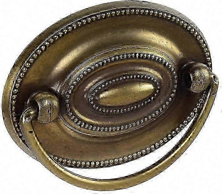 Ovale Möbelgriffe Mit Antikenglischer Oberfläche, Set Mit 10 Griffen Für Kommoden, Retro-stil, Gealtertes Messing, Beschläge.