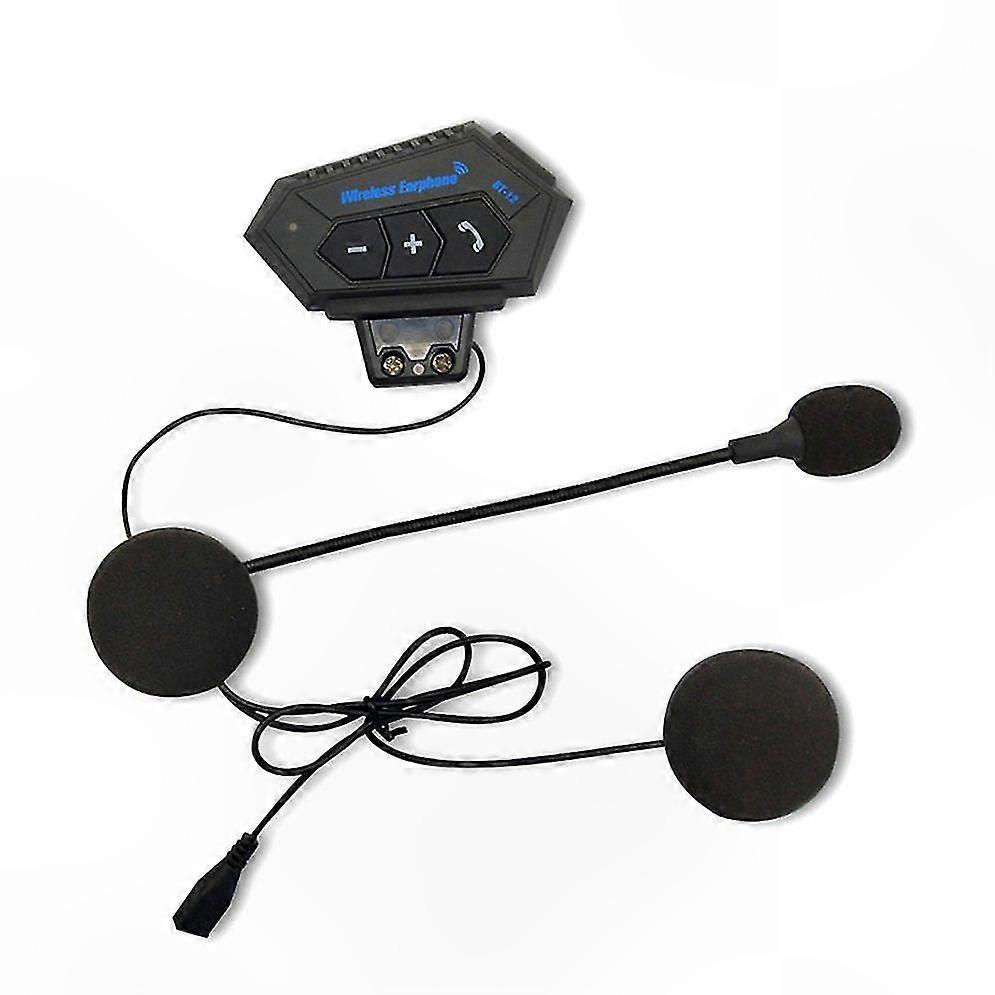 Motorrad-headset Mit Bluetooth-intercom Und Mikrofon Für Die Kommunikation Zwischen Fahrer Und Beifahrer