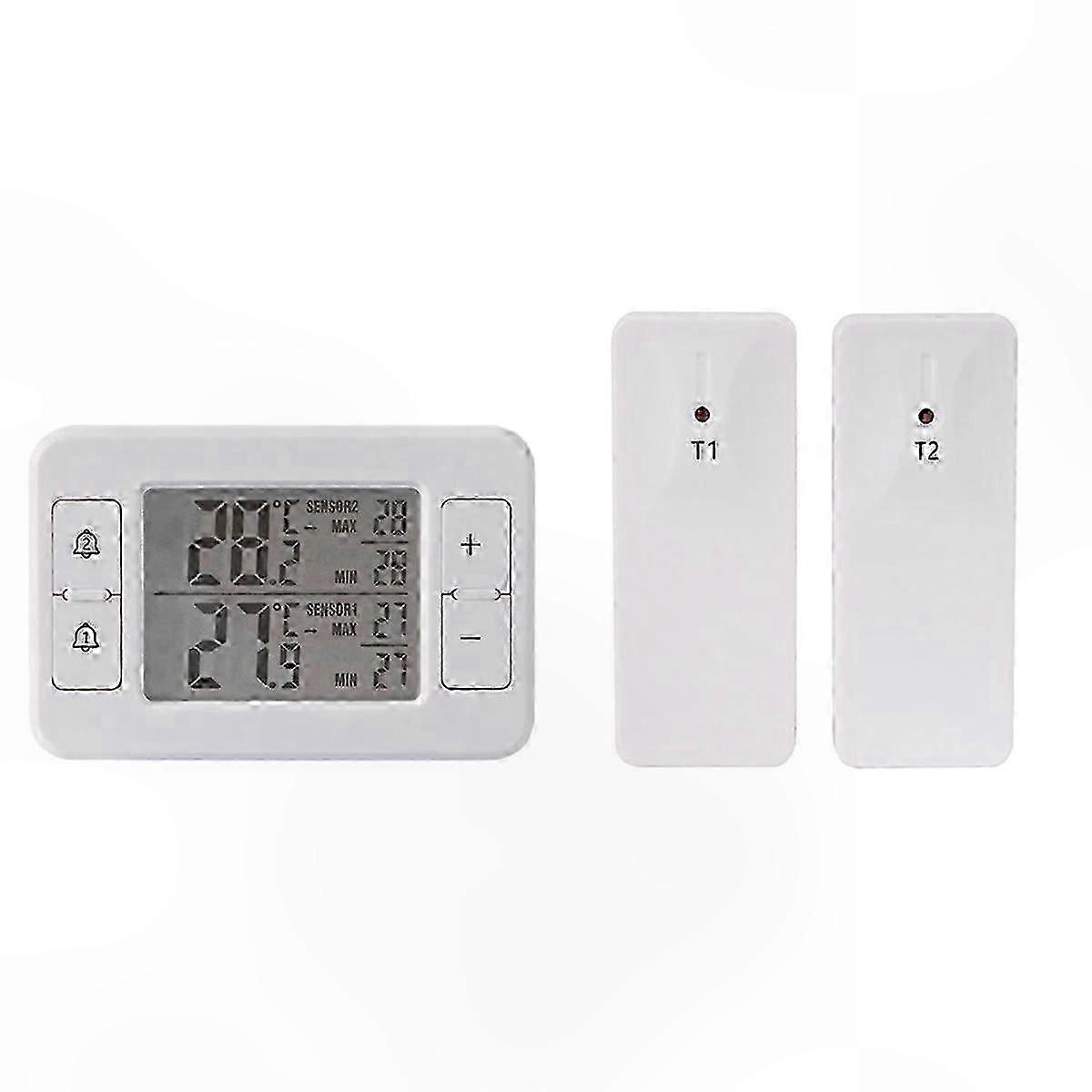 Kabelloses Kühlschrankthermometer Mit Lcd-bildschirm Und Alarmfunktion