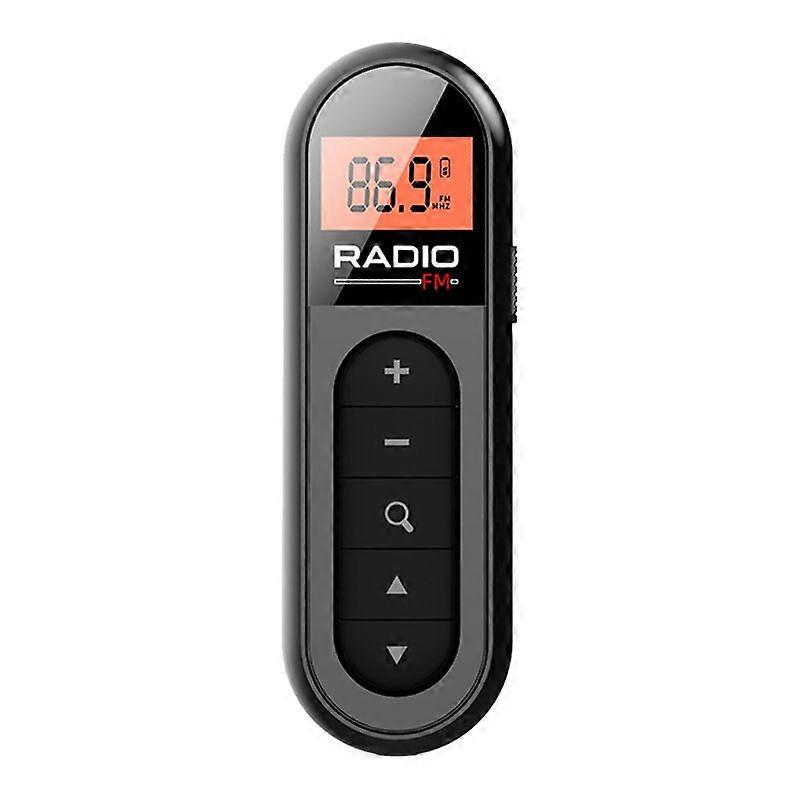 Mini-taschenradio Mit Wiederaufladbarem Ukw-empfänger, Tragbar (76–108 Mhz), Digitaler Empfänger Mit Eingebauten Batterien, Inklusive Kopfhörer Für Den Täglichen Gebrauch
