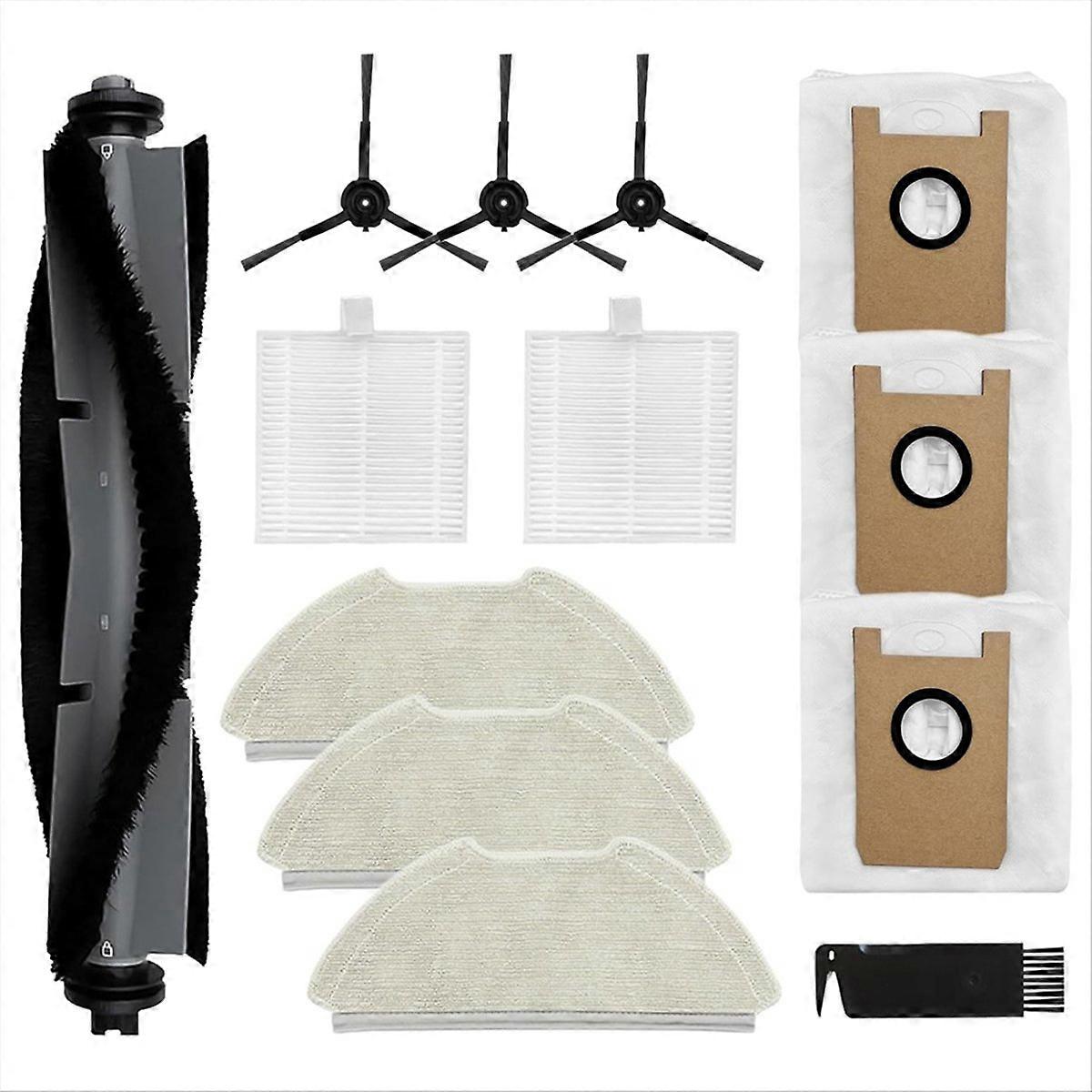 Hauptseitenbürste T20+ Mit Hepa-filter, Wischmopp Und Staubbeutel, Komplettes Wartungsset Für Saugroboter, Langlebige Ersatzteile, Effiziente Und Hygienische Reinigung.