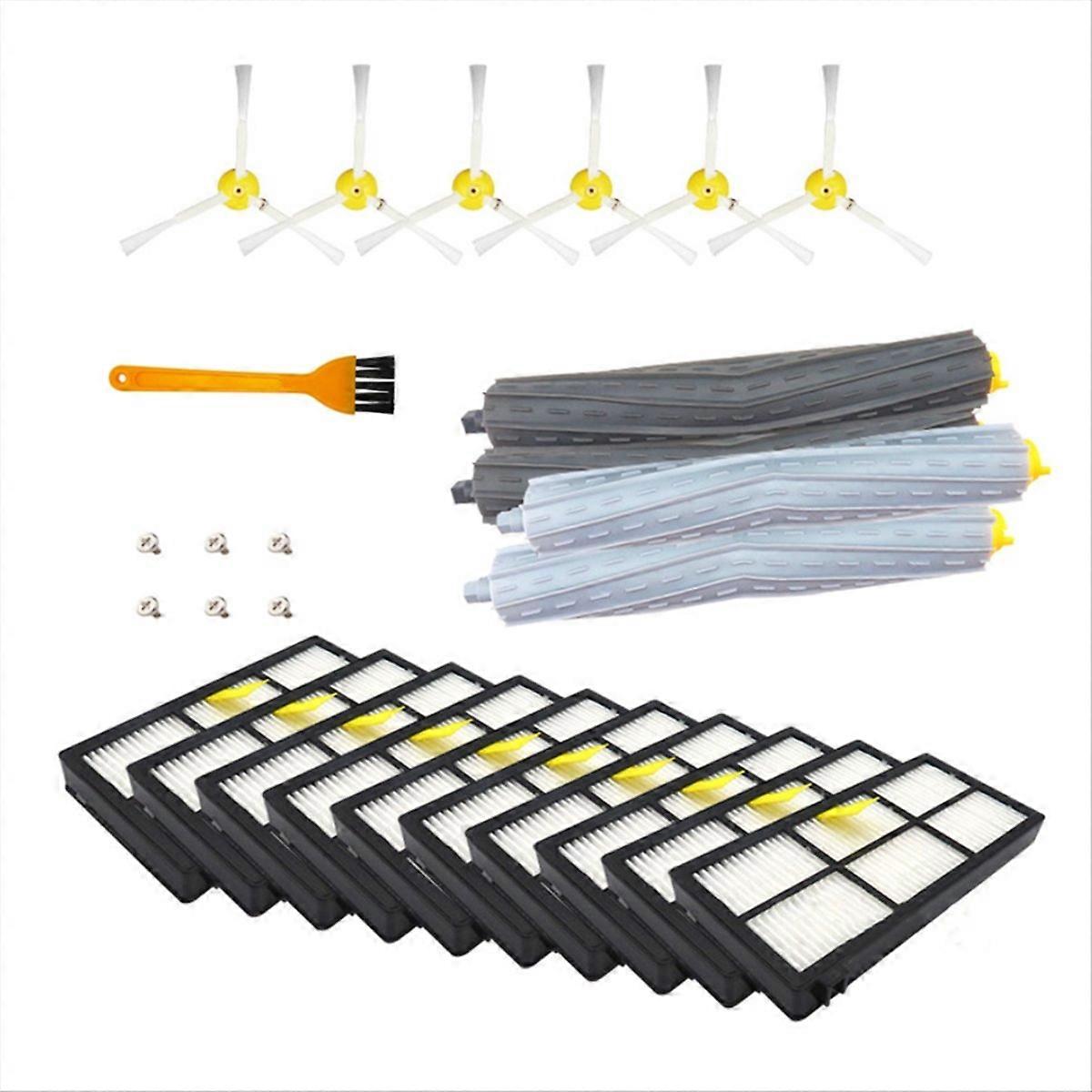 Set Mit 5 Filtern + Bürste Für Staubsaugerzubehör 860, 865, 866 - Universelle Ersatzteile, Effiziente Reinigung, Kompatibel Mit Ausgewählten Modellen