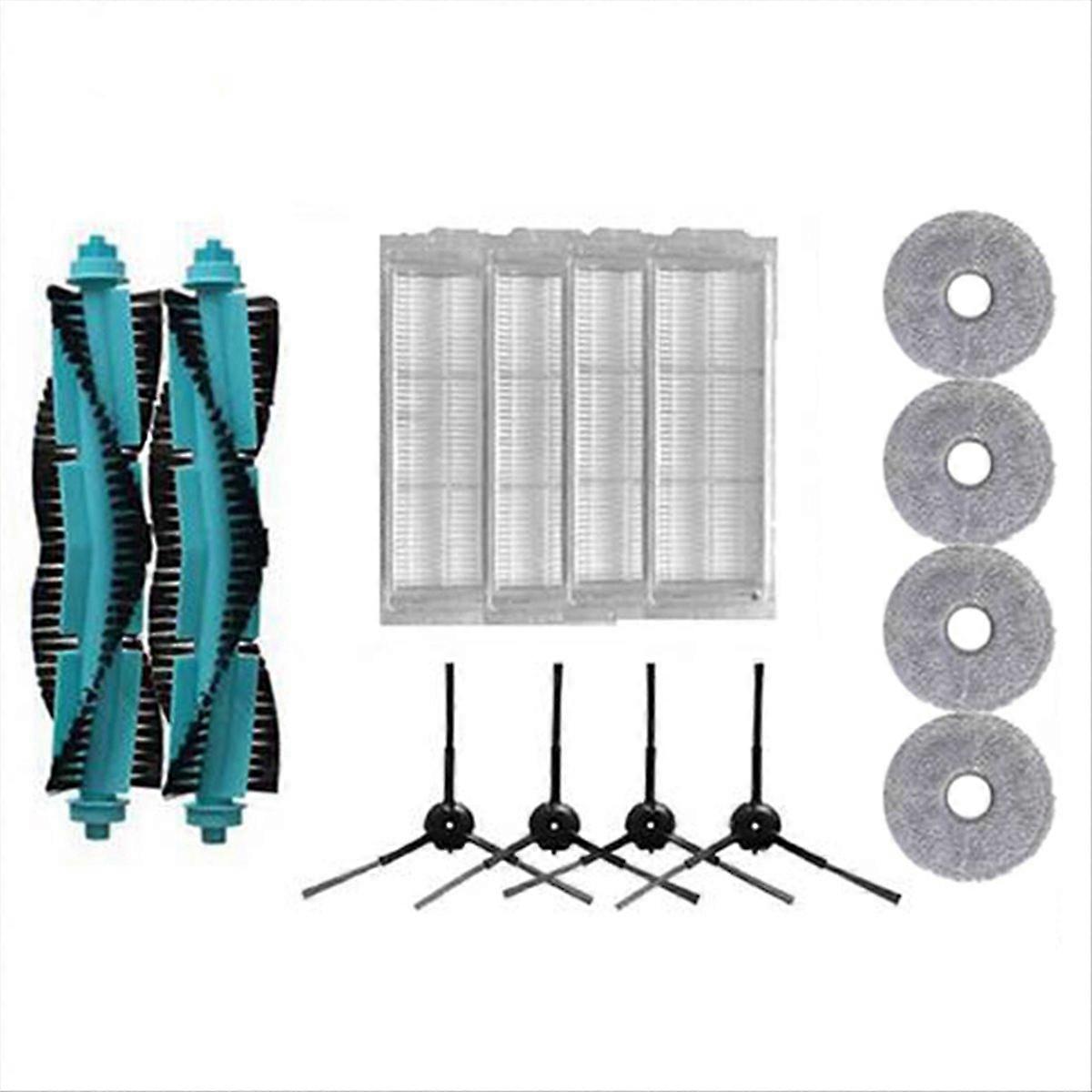 Set Mit 4 Zubehörteilen Für Den Saugroboter 11090: Seitenbürste, Hepa-filter, Ersatzmopp – Komplettes Kompatibles Set, Effiziente Ersatzteile Für Die Tägliche Reinigung, Einfache Wartung, Verschiedene