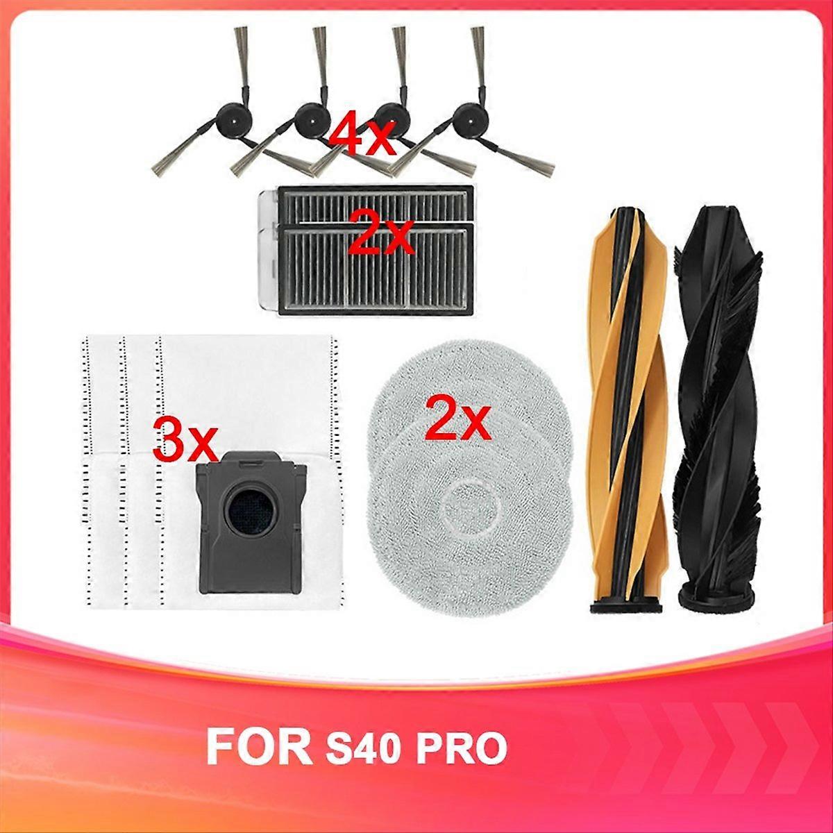 Ersatzteile Für Den Saugroboter S40 Pro, Kompatible Teile, Geeignet Für Die Automatische Reinigung.