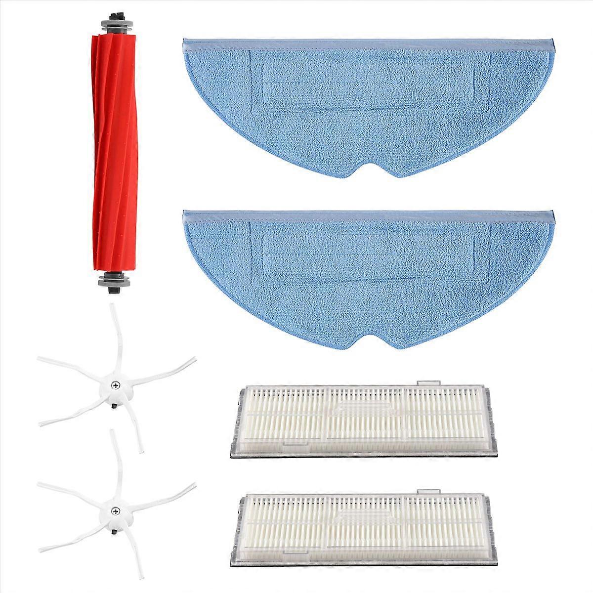 Set Mit 10 Zubehörteilen Für Saugroboter: Seitenbürsten, Wischmopps, Hepa-filter Für Die Gründliche Reinigung Von Böden Und Oberflächen.