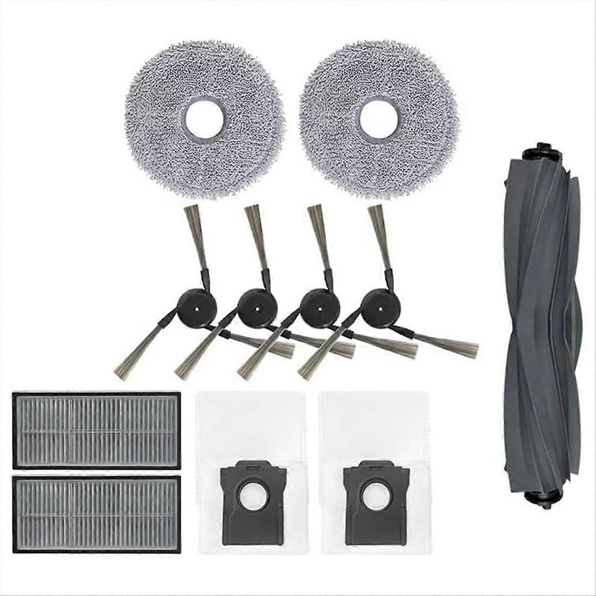 Set Mit 40 Seitenbürsten + Hepa-filtern + Wischmopps + Staubbeuteln Für Saugroboter, Ersatzteile, Komplettset, Kompatibel Mit Automatischer Reinigung, Ideal Für Hartböden Und Teppiche