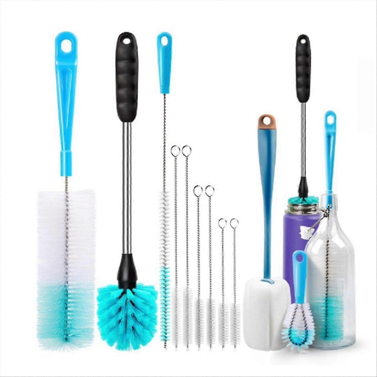 Reinigungsset Für Flaschen Und Schläuche, Bürste Mit Langem Griff, 4-teiliges Set, Ideal Für Wasserflaschen, Thermoskannen Und Karaffen