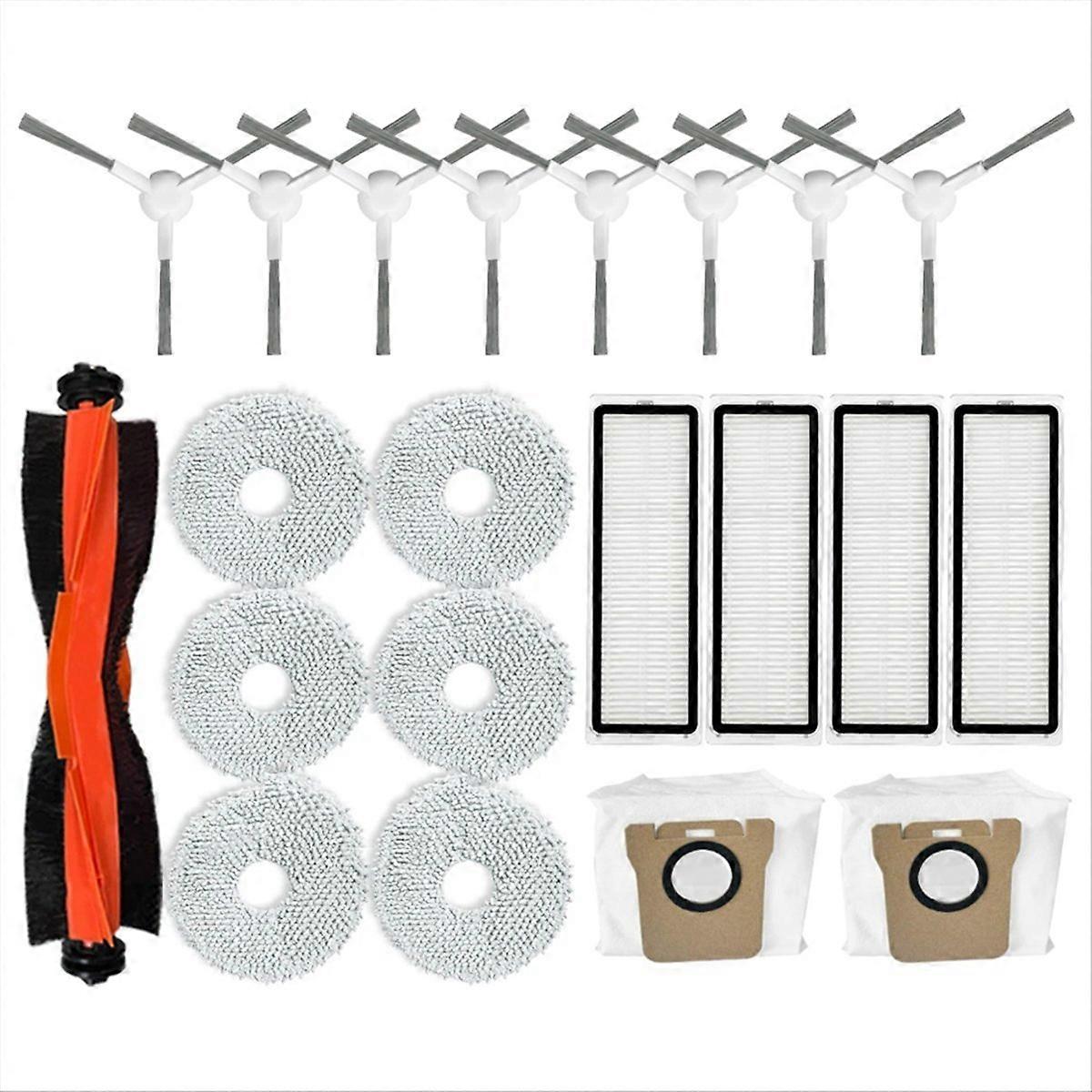 X20+ Zubehörset Für Saugroboter, Komplettes Ersatzteilset, Wartungsset Für Die Automatische Reinigung, Zusätzliche Bürste Und Filter, Geeignet Für Alle Modelle, Langlebig Und Effizient, Praktisches Se