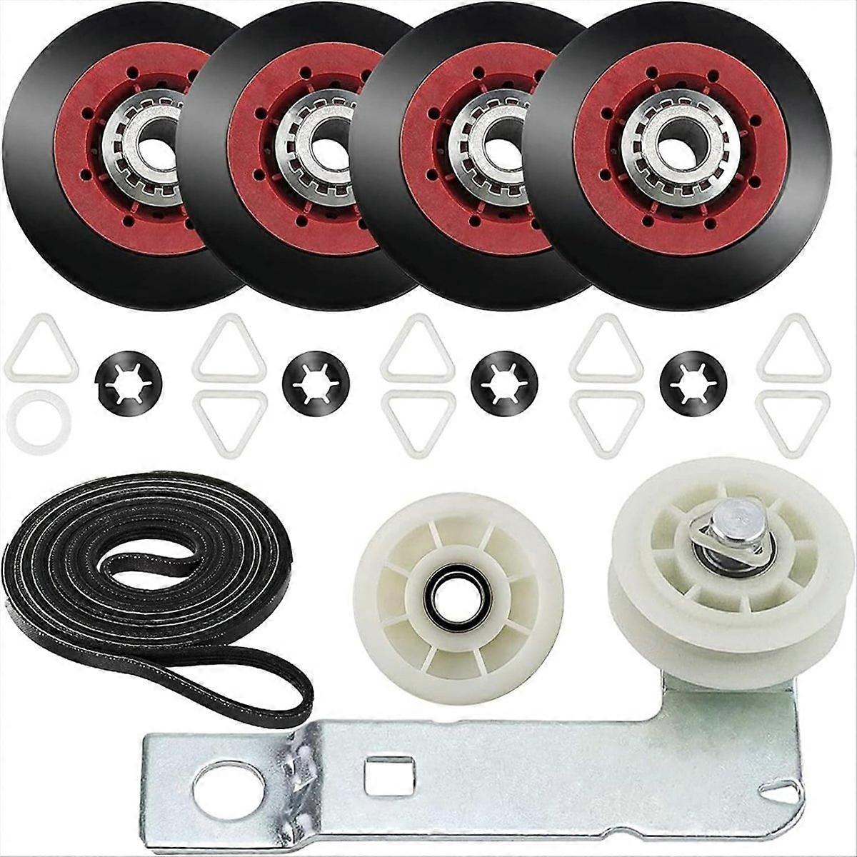 Trockner-reparaturset 4392067 + Spannrolle W10837240, Trommelersatzteil, Komplettset, Kompatibel, Einfacher Austausch, Erstausrüsterqualität, Zubehör Für Haushaltsgeräte