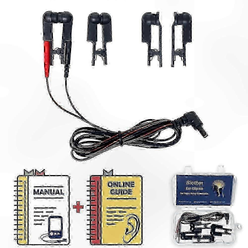 Doppelklemm-silikonelektroden Zur Vagusnervstimulation, Kompatibel Mit Tens-geräten, 2er-packung, Therapeutische Anwendung