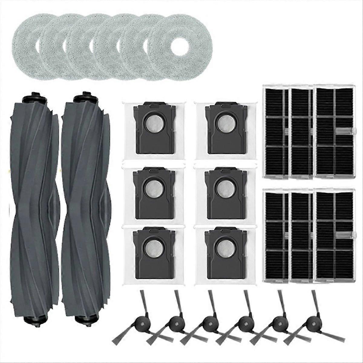 Seitenbürste, Hauptwalze, Hepa-filter Und Wischmopp Für Den L40 Ultra Roboter – Komplettes Wartungsset, Einfacher Austausch, Effiziente Reinigung.