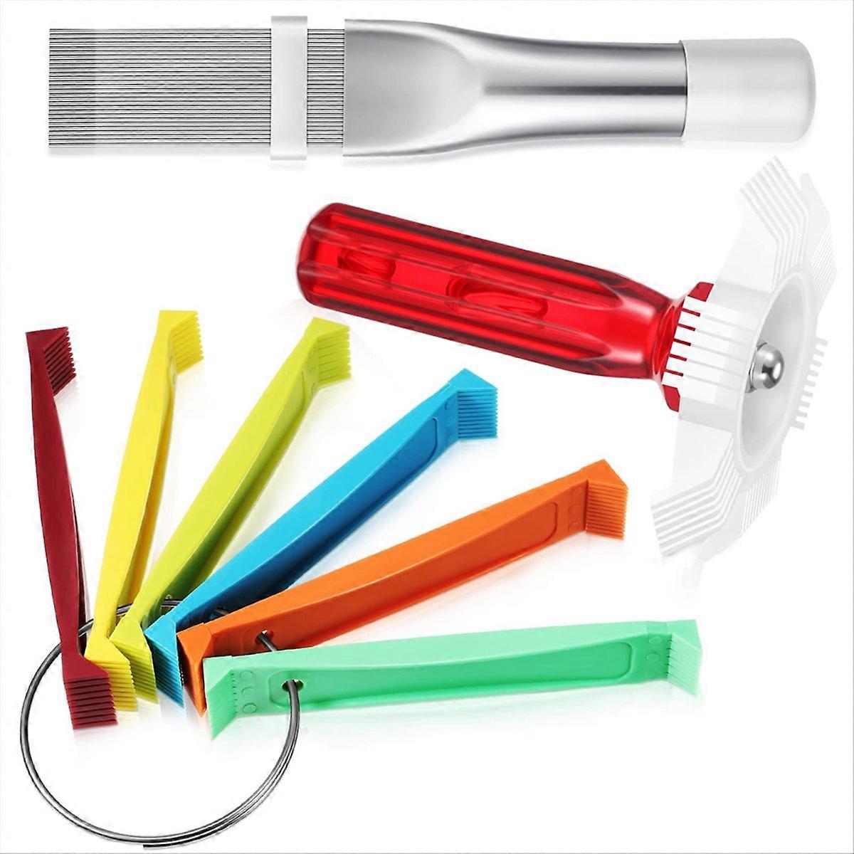 Klimaanlagen-reinigungsbürsten-set, Fcr6 Flügelkamm, 6-teiliges Kondensator-staubwerkzeug-set