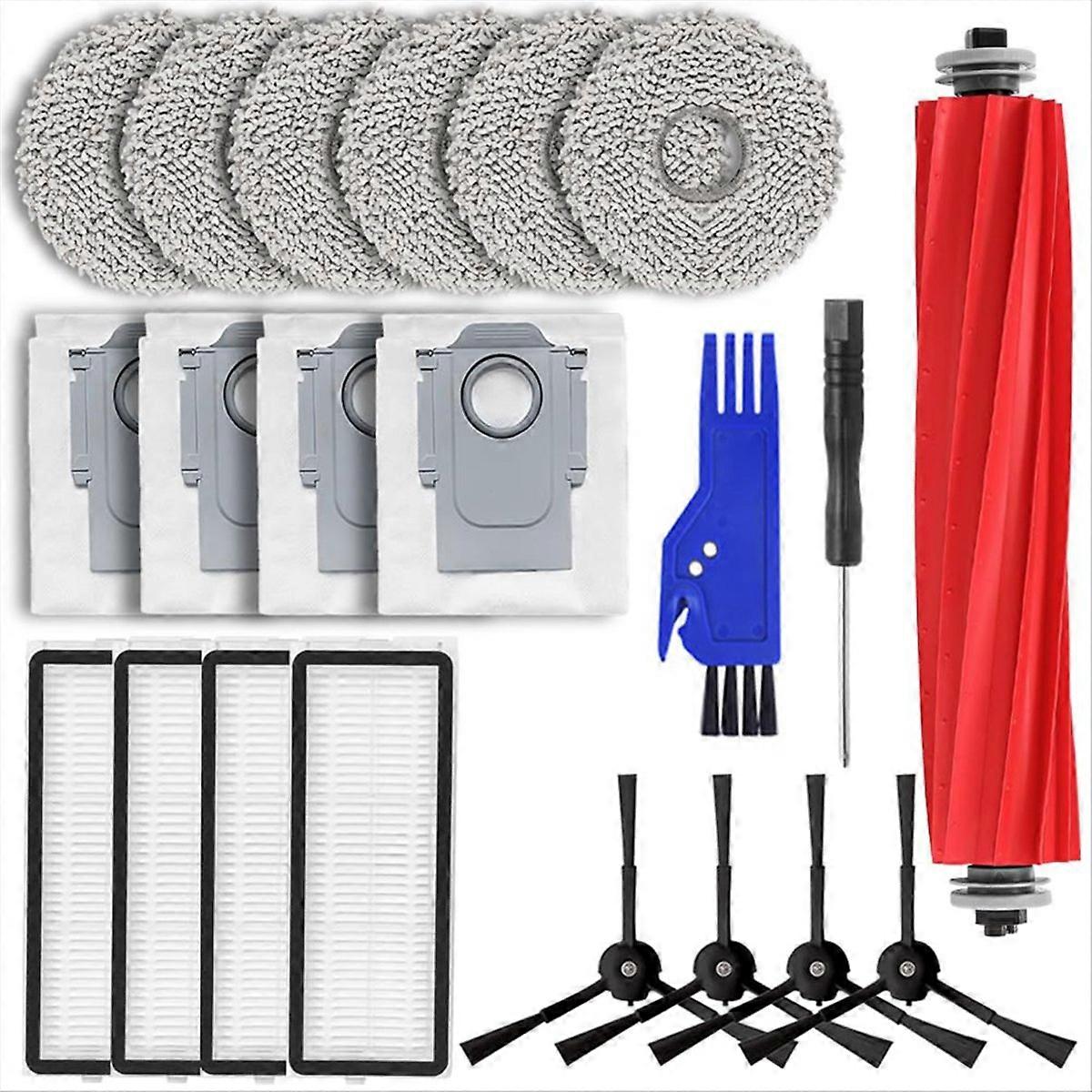 Hepa-filter Und Ersatzmopps Für Qrevo Saugroboter - Komplettes Ersatzteilset, Zubehör Für Die Staubsaugerwartung, Reinigungstücher Und Hochleistungsfilter, Kompatibel Mit Qrevo-modellen, Ersatzteilpak