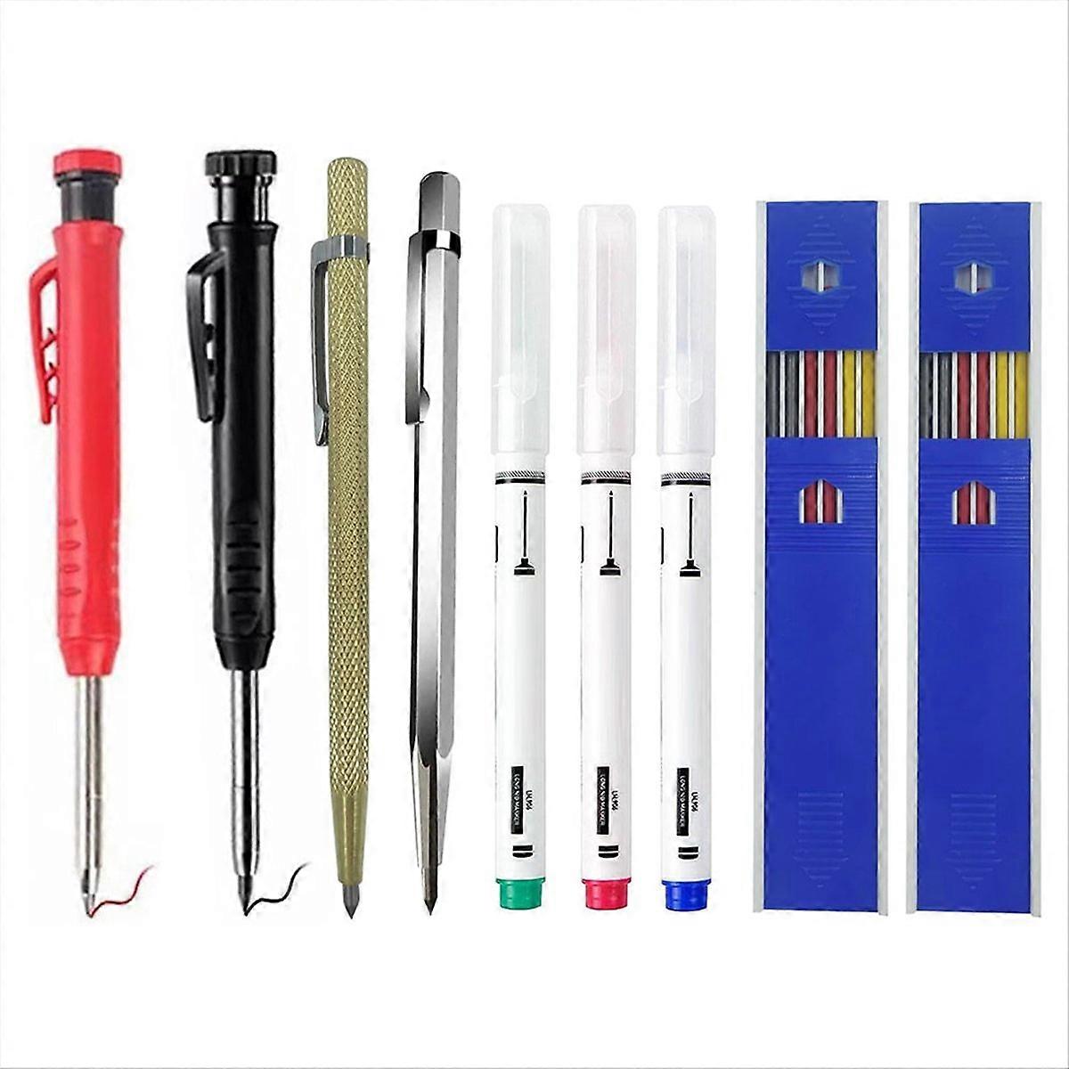 Mechanisches Markierstift-set Für Holzbearbeiter, Graffiti-markierwerkzeug, Präzisions-markierset Für Holz Und Metall, Markierstift Mit Ersatzmine
