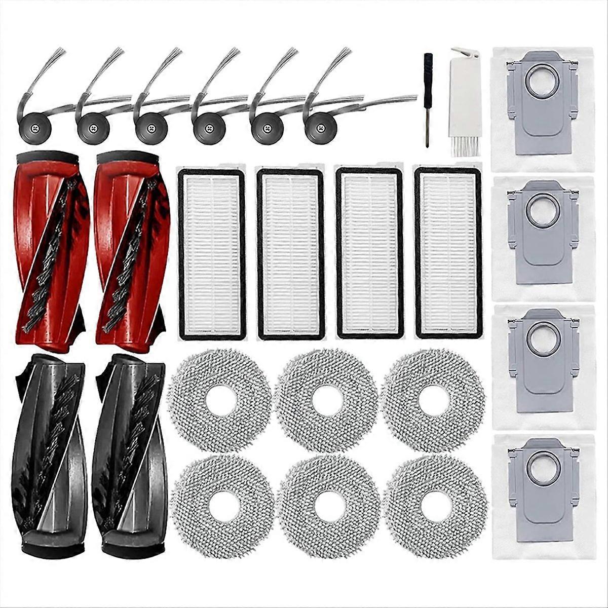 Hauptseitenbürste Kompatibel Mit Qrevo Curve Und P20 Pro, Ersatzbürste Für Saugroboter, Verschleißteil, 2 Stück, Effiziente Reinigung Von Böden Und Ecken.
