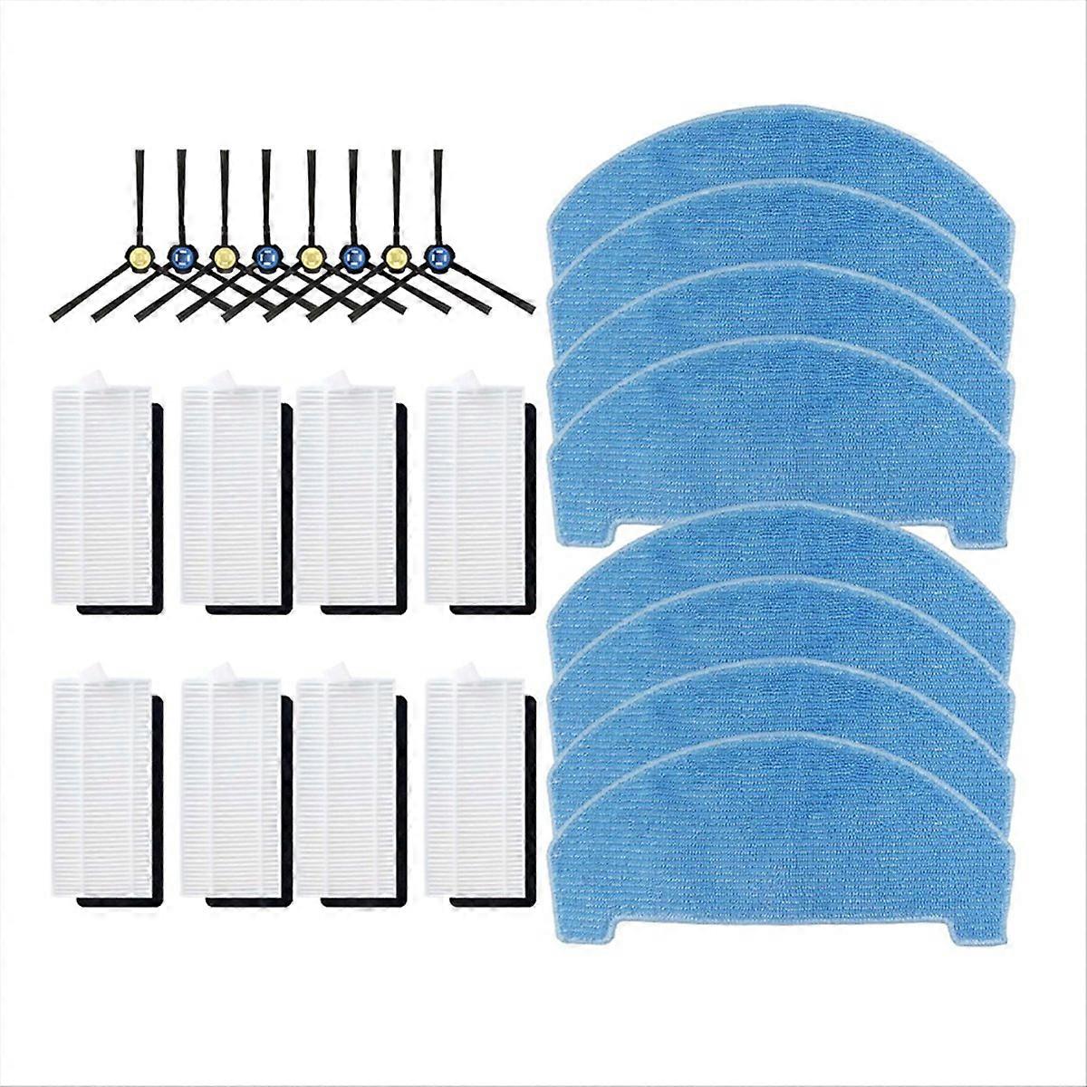 Seitenbürste + Filter + Wischmopp Für T20s, A20, Pvcr 3600, G2 – Komplettes Wartungsset, Kompatibles Ersatzzubehör Für Saugroboter, Reinigungstuch, Langlebige Ersatzteile.