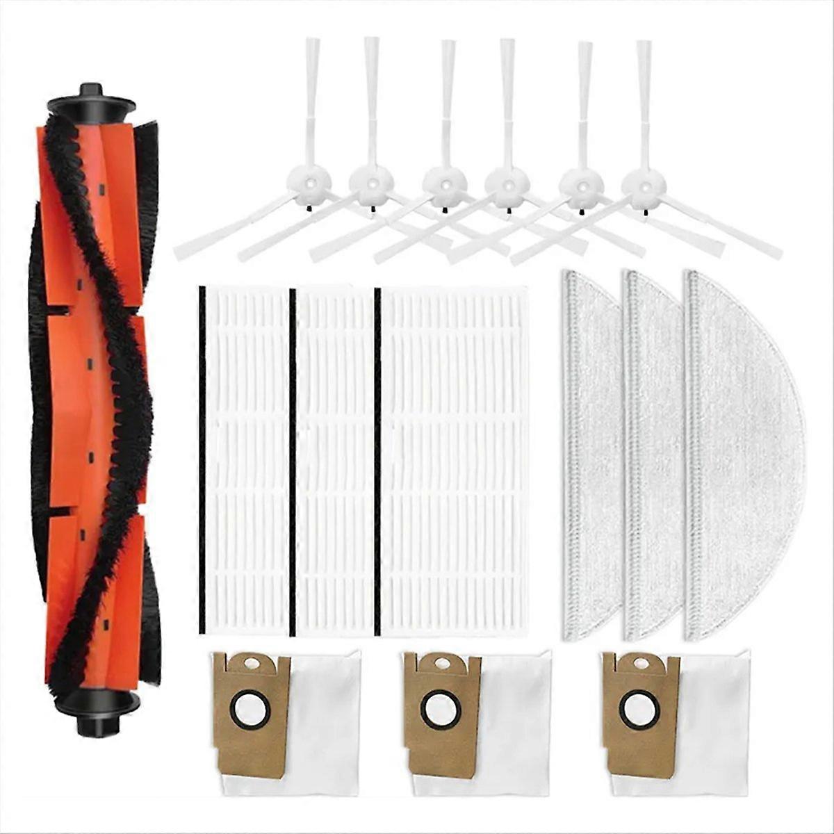 Hauptbürste S1, Seitenbürsten, Filter, Wischmopps, Staubbeutel, Komplettes Ersatzteilset, Effiziente Reinigung, Kompatibel Mit Modell S1, Multifunktionsset, Haushaltsreinigung, 4-teilig, Langlebige Qu