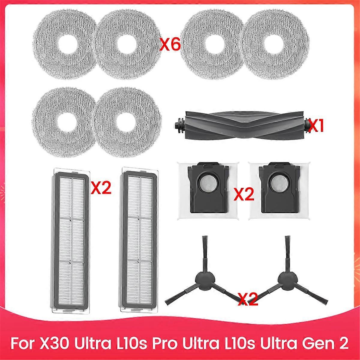 X30 Ultra, L10s Pro Ultra: Hauptseitenbürste Für Saugroboter, Rotierende Ersatzbürste, Kompatibles Ersatzteil, Wartungszubehör, Effiziente Reinigung, Einfacher Austausch