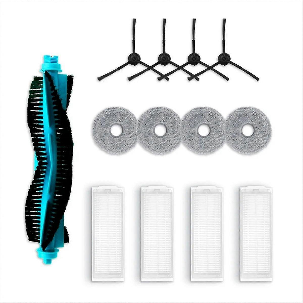 Set Mit 4 Zubehörteilen Für Den Saugroboter 11090: Seitenbürste, Hepa-filter Und Wischmopp, Effizienter Ersatz Für Die Automatische Bodenreinigung, Langlebige Ersatzteile.