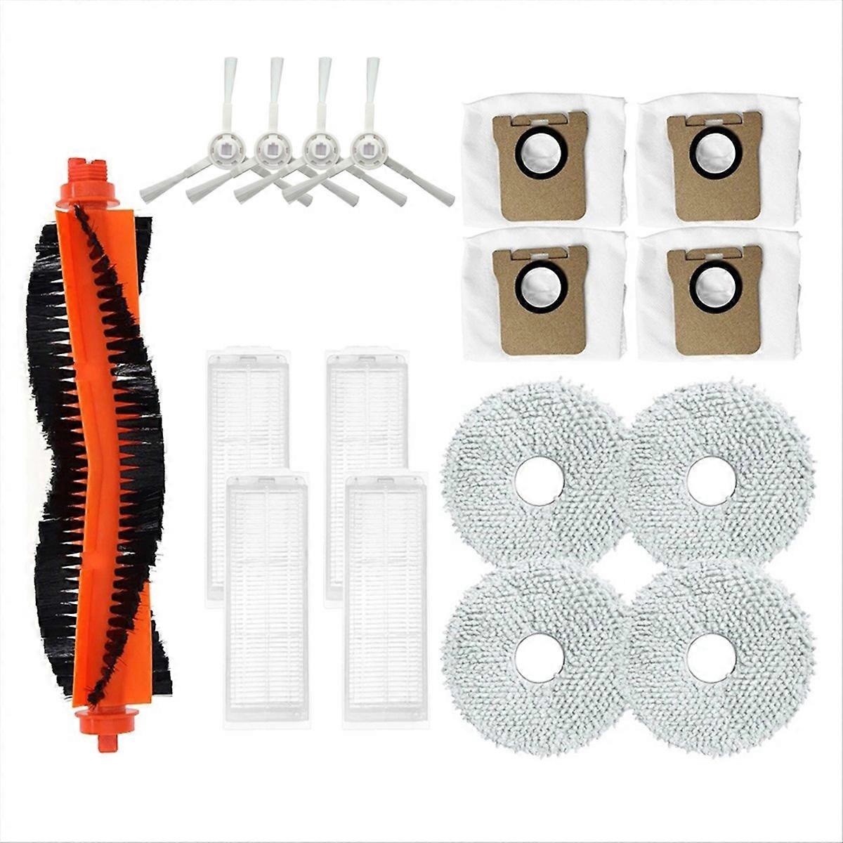 M30 Pro Seitenbürste + Hepa-filter + Wischmopp Für Saugroboter, Komplettes Wartungsset, Kompatible Ersatzteile, Zubehör, Effiziente Bodenreinigung, 3-in-1-packung