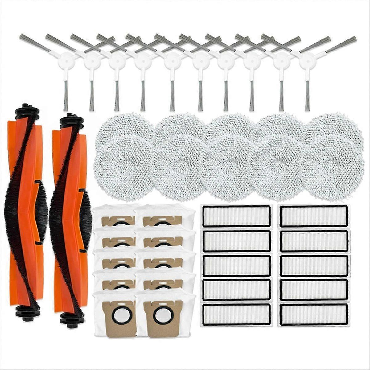 Set Aus 2 Seitenbürsten + Filtern + Staubbeutel Für Omni 2 Saugroboter, Modelle C102cn/b101cn, Kompatible Ersatzteile, Wartungszubehör, Komplettes Reinigungsset.