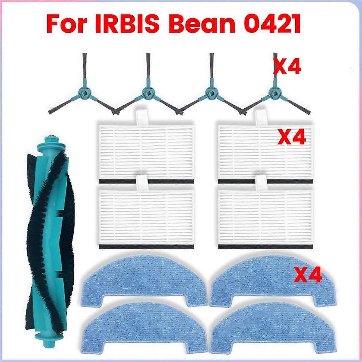 Irbis Bean 0421 Hauptwalze, Seitenbürste Und Hepa-filter, Staubsauger-ersatzteilset, Zubehör, Effiziente Reinigung, Kompatibel Mit Modell 0421, Komplettset, Langlebige Qualität.