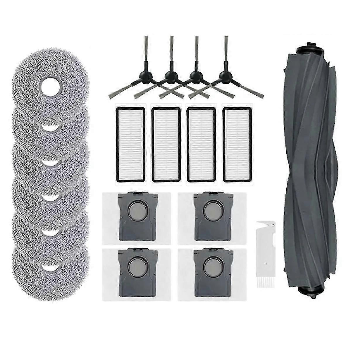 Seitenbürste, Hepa-filter Und Wischmopp Für Dreame Bot L30 Ultra – Komplettes Ersatzteilset, Wartungszubehör, 3-teiliges Set, Kompatibel Mit Saugrobotern, Effiziente Reinigung, Weiß.