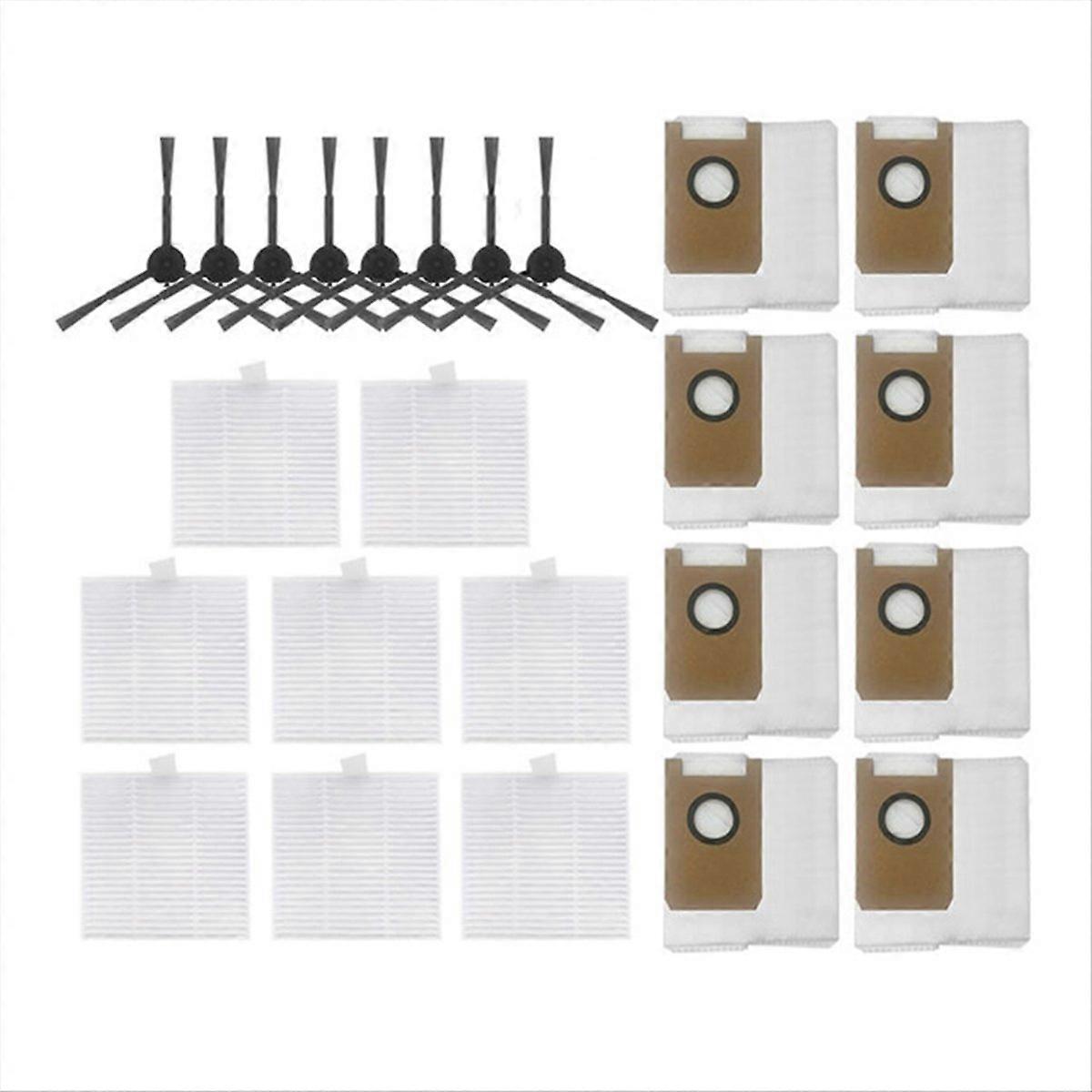 Set Mit 4 Seitenbürsten + 3 Hepa-filtern + Staubbeuteln Für Den Saugroboter T20, Kompatible Ersatzteile, Effiziente Reinigung, Einfache Wartung, Langlebiges Zubehör, Schneller Austausch.