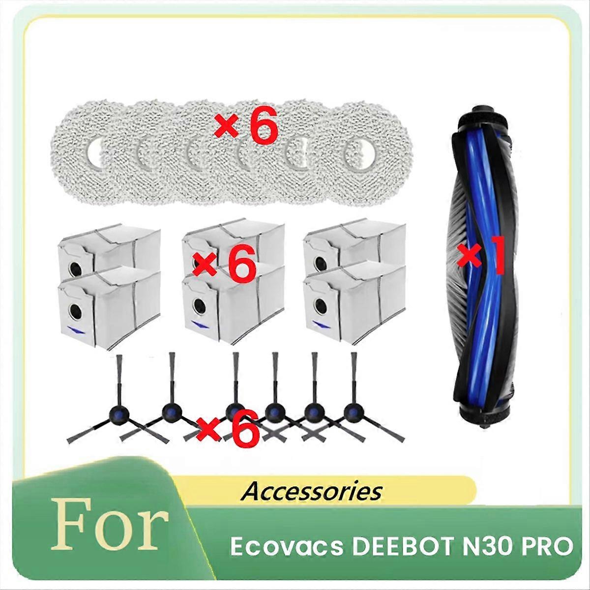 Set Mit 19 Ersatzteilen Für Den Saugroboter N30 Pro, Kompatibles Reinigungszubehör, Komplettes Set Für Die Wartung Und Den Austausch Wesentlicher Automatischer Kehrkomponenten.