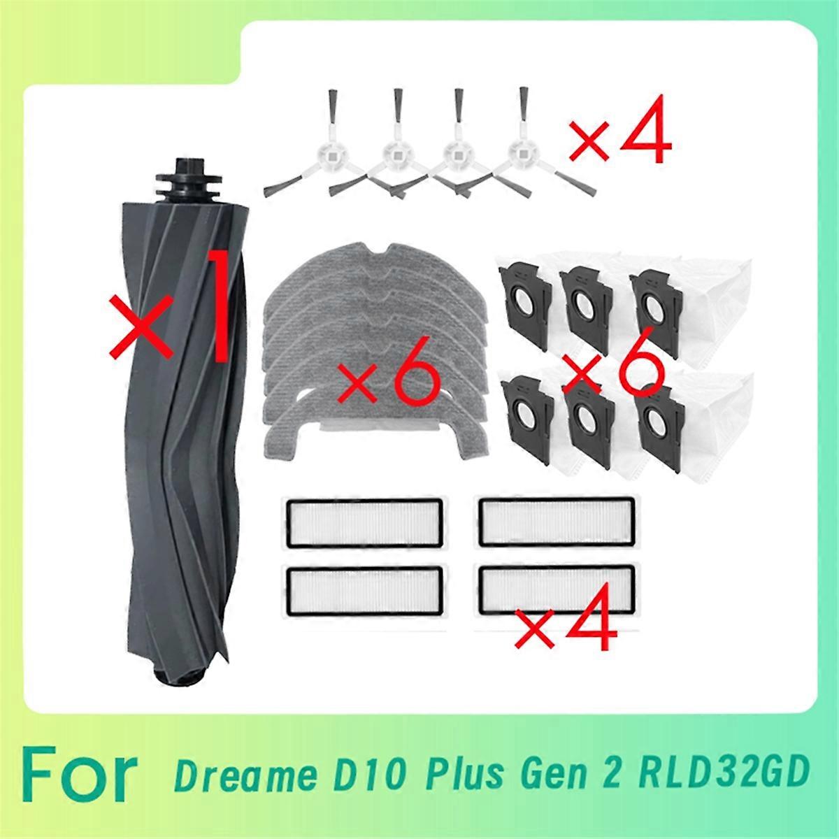 21-teiliges Set Für Den Saugroboter D10 Plus, Kompatible Ersatzteile, Wartungszubehör, Bürsten Und Filter, Einfache Wartung