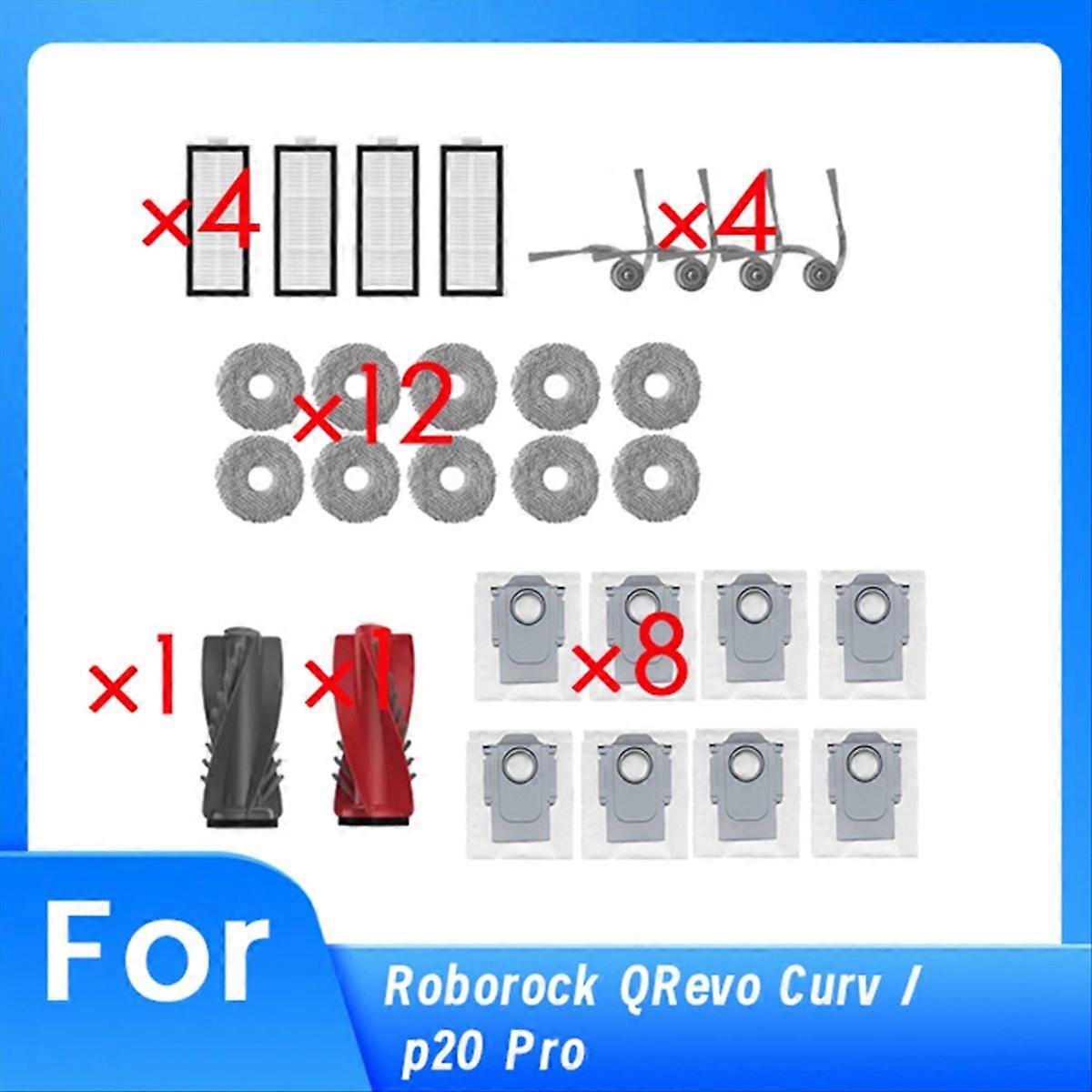 Set Mit 30 Ersatzteilen Für Den Qrevo Curv Saugroboter, Reinigungszubehör