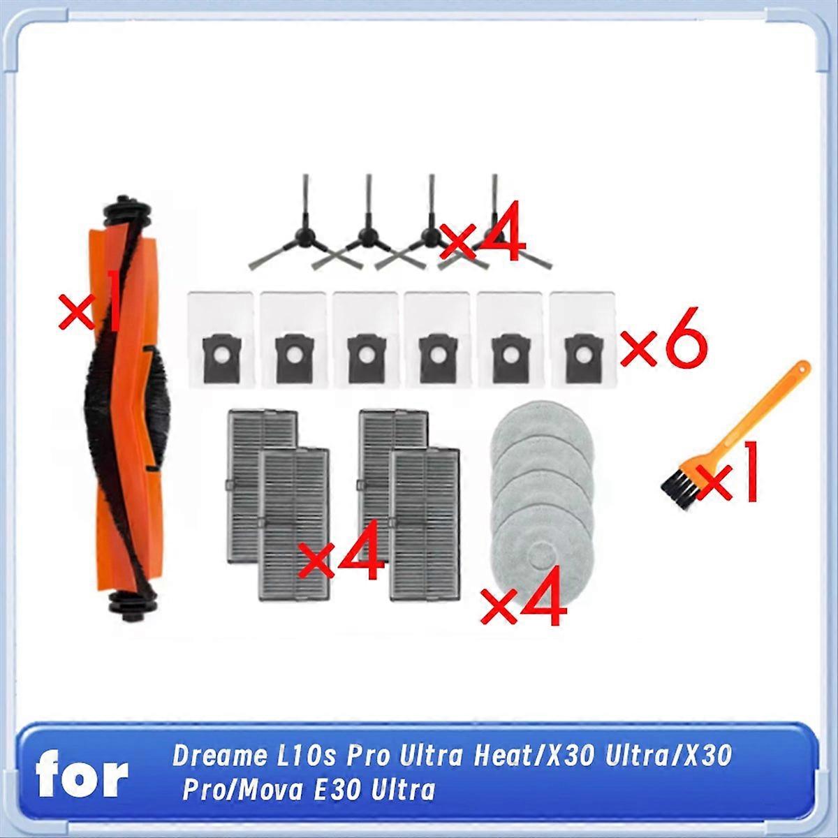Ersatzteilset Für Den Saugroboter L10s Pro Ultra Heat – Wartungszubehör, Reinigungsersatzteile, Komplettes Set Für Die Regelmäßige Wartung, Kompatibel Mit Dem Modell L10s Pro Ultra Heat.