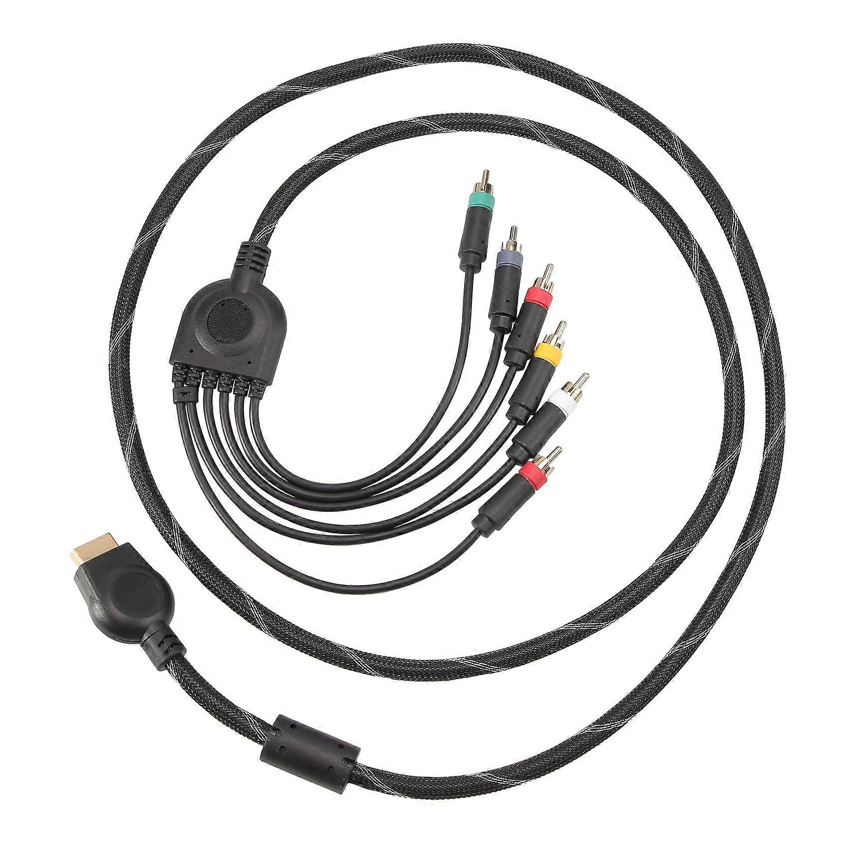 1,8 M Langes Hochauflösendes Komponentenkabel Für Ps2, Hd-gaming-videokabel, Playstation 2-konsolenzubehör, 1,8 Meter Länge, Premium-anschluss