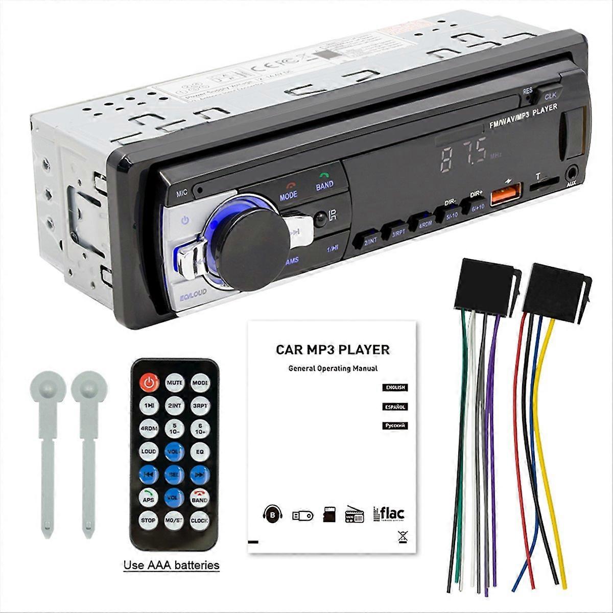 1-din-autoradio Mit Mp3-player, Bluetooth, Freisprecheinrichtung Und Digitalstereoanlage Fürs Auto