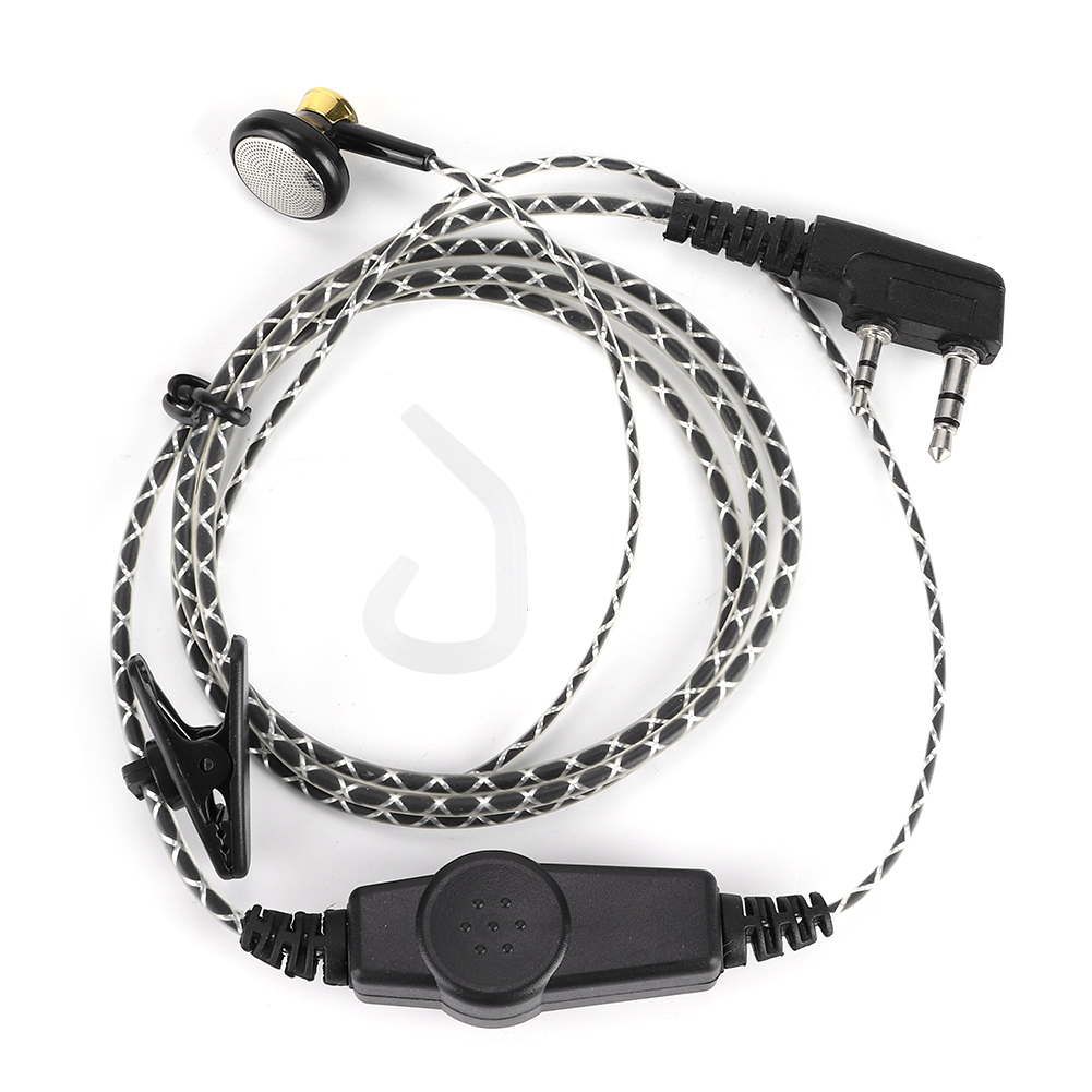 2-poliges K-typ-funkgerät-headset-kit Für Kenwood Tk Pg Th, 2-wege-kompatibler Ohrhörer/mikrofon, Professionelles Headset