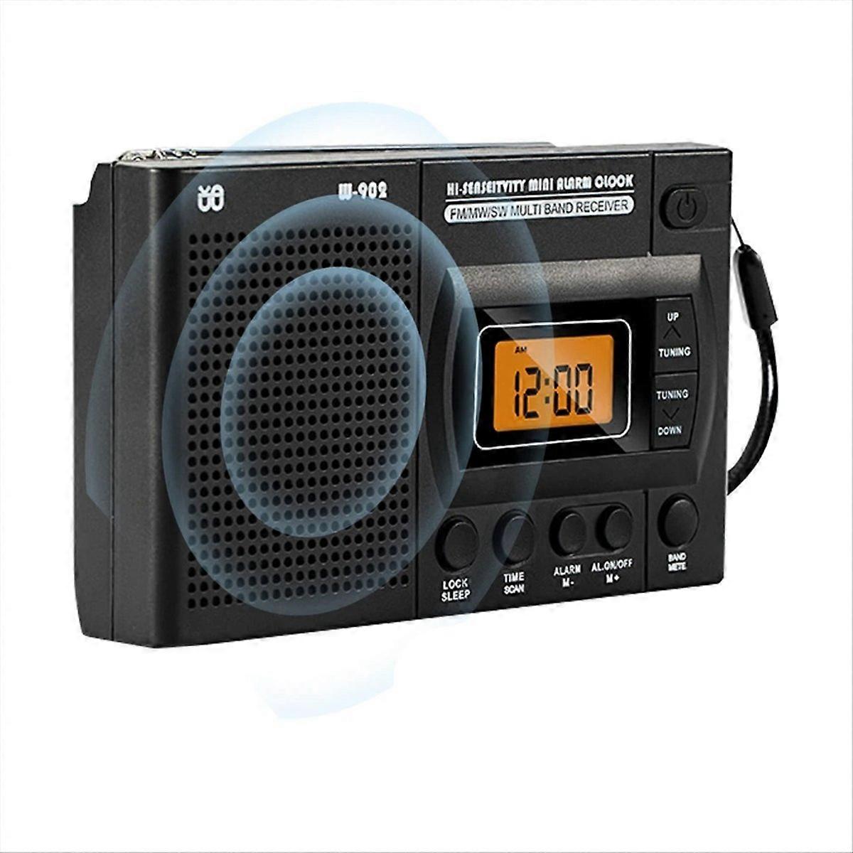 Mini-tragbares, Batteriebetriebenes Am/fm-radio, Taschen-lcd-empfänger, Kompaktes Drahtloses Audiogerät Für Unterwegs, Digitales Anzeigegerät, Leichtes Gadget