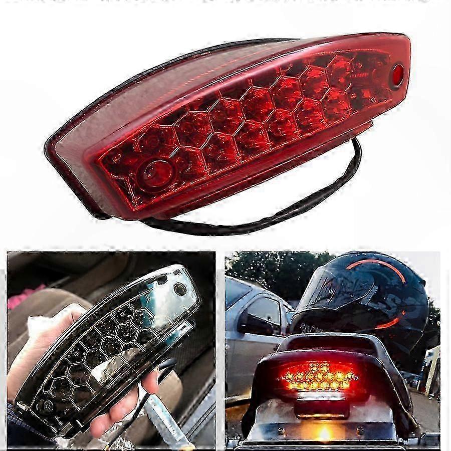 Universelle Led-rückleuchten Für Motorräder, Brems- Und Fahrlichter, Kennzeichenkompatibel, Geeignet Für Verschiedene Modelle Und Marken