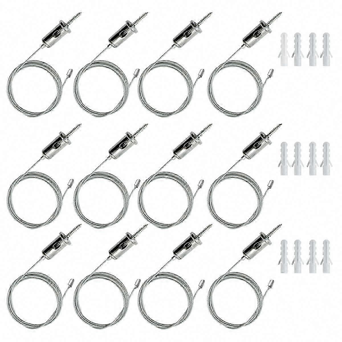 Set Mit 12 Sechseckigen Garagentorhaken, Stahlketten Mit Leuchtendem Wabenverbinder