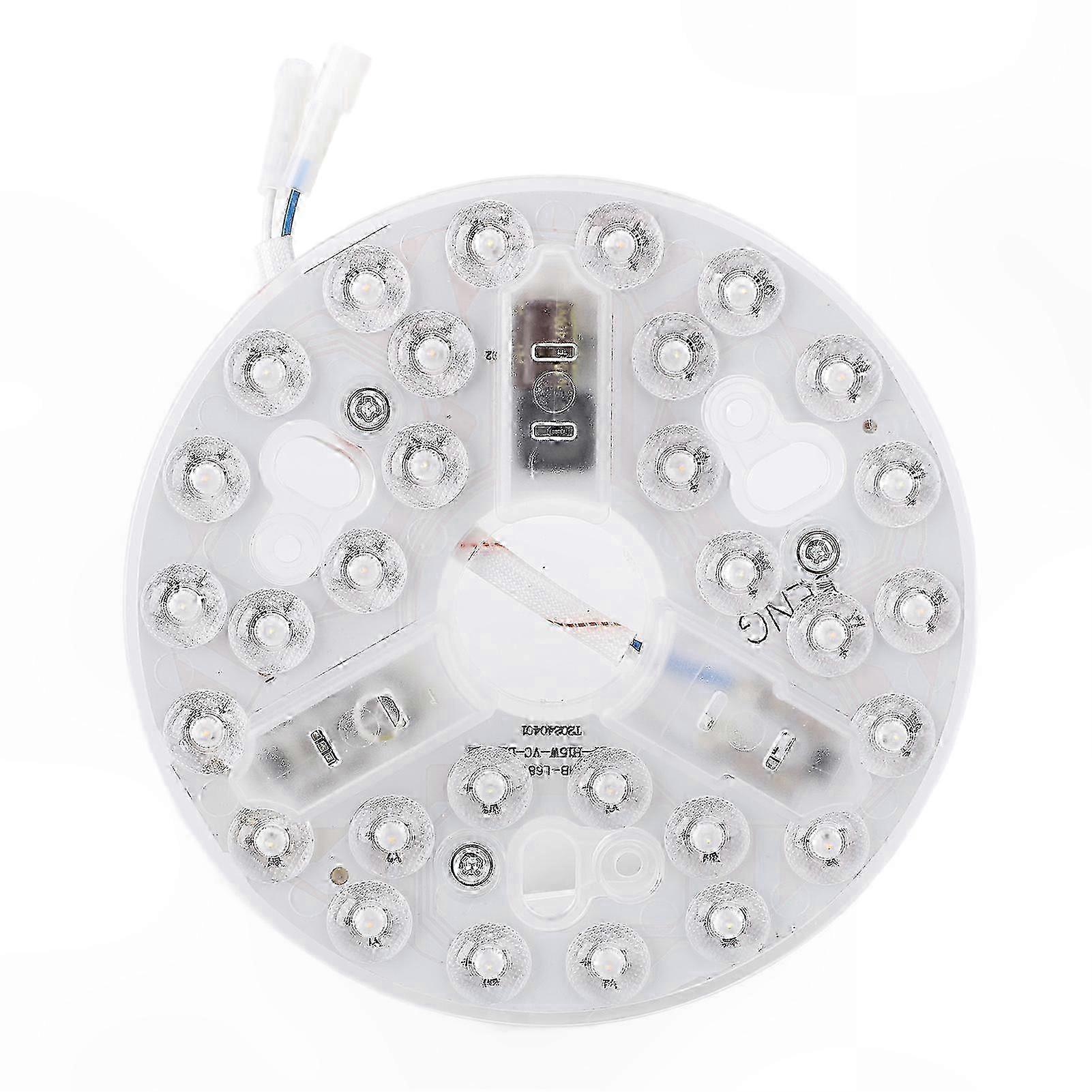 15-w-led-deckenventilator Mit Fernbedienung, Dimmbare Runde Nachrüstleuchte, Einstellbare Farbtemperatur 3000k-6500k, Kompatibel Mit 95-265v, 5,3 Zoll Durchmesser, Moderne Raumbeleuchtung.