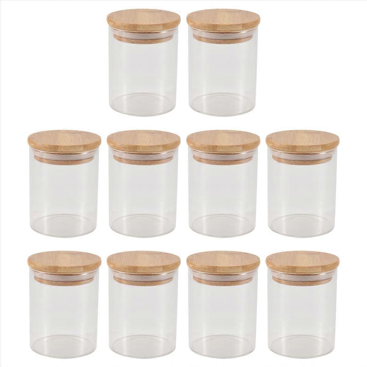 Einmachglas Mit Bambusdeckel, Luftdichtes Vorratsglas Für Die Küche, Auslaufsichere Aufbewahrungsbox, Flaschenset, Praktischer Und Umweltfreundlicher Behälter.