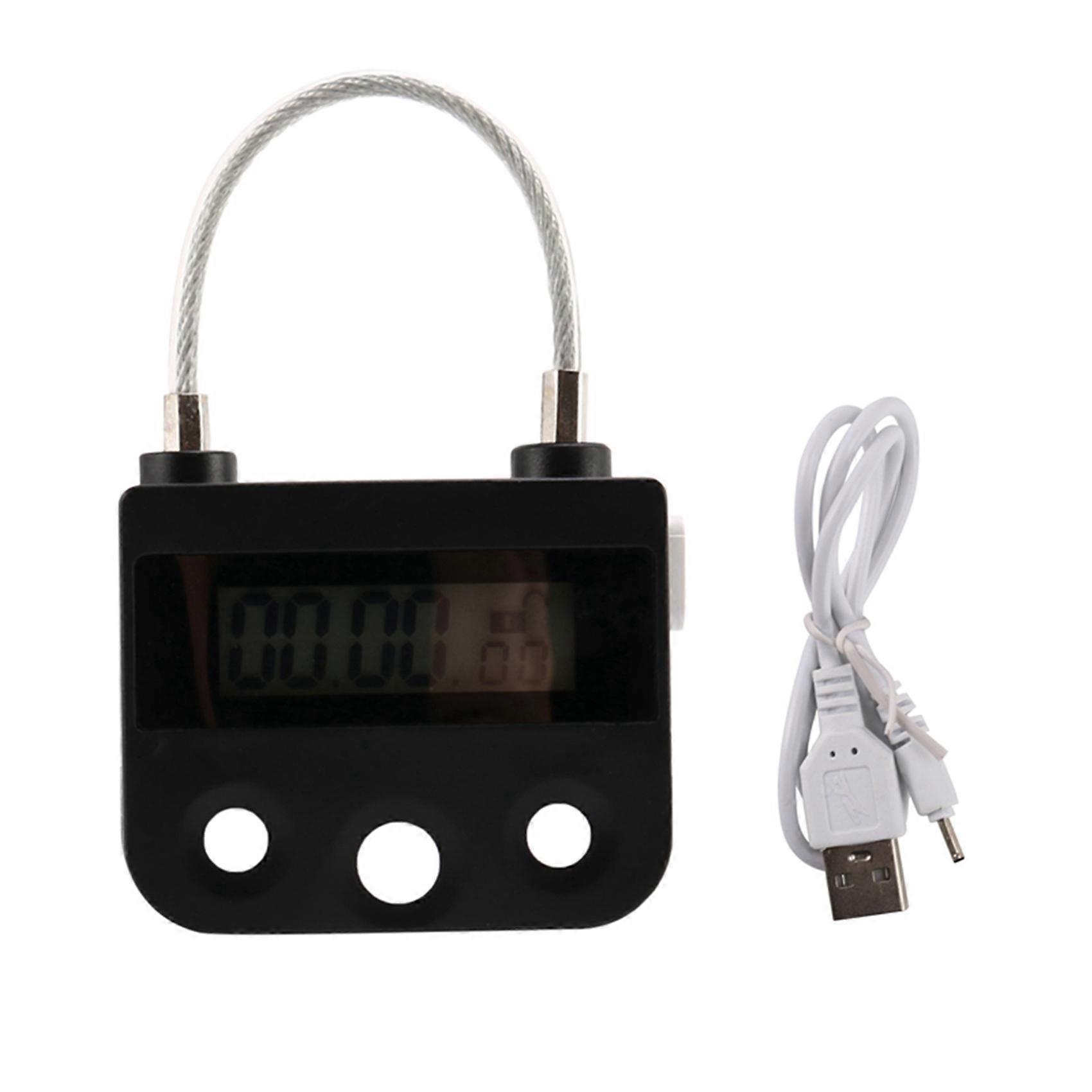 Elektronisches Zeitschaltuhr-türschloss Für Zuhause – Digitales Vorhängeschloss Mit Countdown-timer, Sicherheitssystem Für Innenräume, Zeitschaltuhr, Familienmodell
