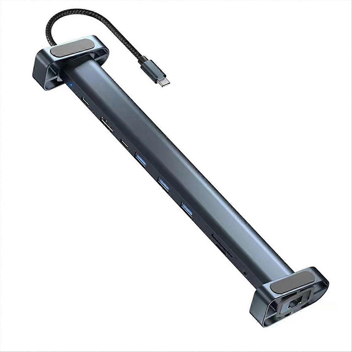 10-in-1 Usb-c Hub Multi-socket Adapter Verlängerungskabel Typ-c Auf 3×usb 3.0