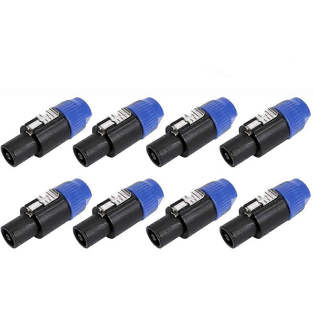 4-poliger Audioadapter-anschluss, 8er-pack Lautsprecherstecker, Stereo-anschlusskabel, Universalstecker, Kompatibel Mit Verstärkern Und Lautsprechern, Robustes Anschlussset, Professionelle Qualität