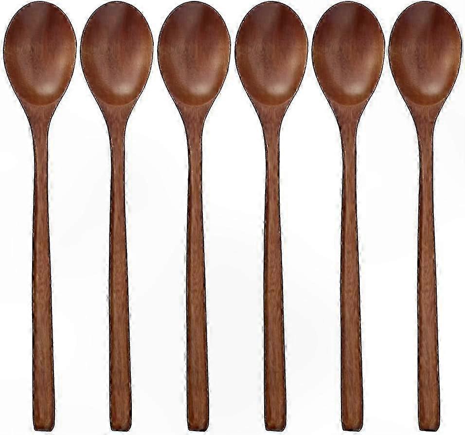 Set Mit 6 Holzlöffeln Zum Suppenrühren Und -mischen.