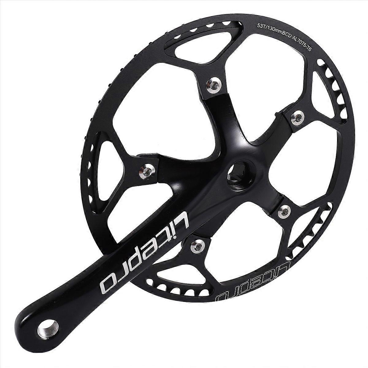 53-zahn-kettenblatt, 170-mm-singlespeed-kurbelgarnitur, Faltradkurbeln, Robuste Und Leichte Schaltung.